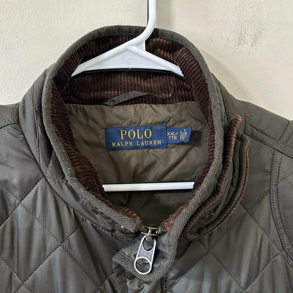 Polo Ralph Lauren Vintage Men’s Quilted Riding Barn Coat Bomber Full Zip Jacket - Picture 7 of 13